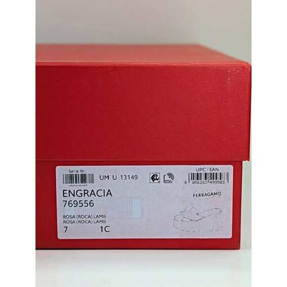 Ferragamo Women's Engracia Platform Slide Sandals in Rosa Size 7 C (MSRP $695) - Picture 11 of 11